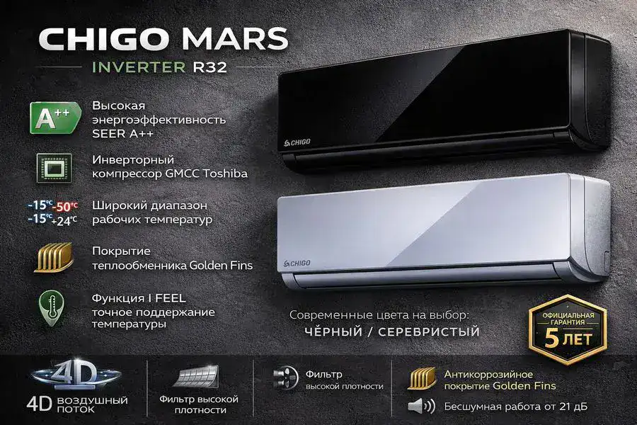 Кондиционер Chigo Mars Silver inverter